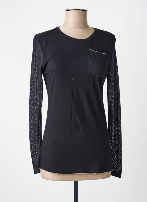 Top tissage jersey manches longues noir VOODOO femme