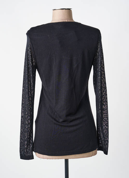 Top tissage jersey manches longues noir VOODOO femme