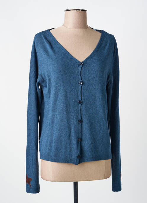 Gilet manches longues bleu VOODOO femme