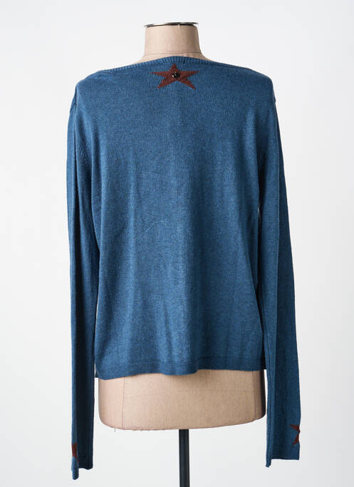 Gilet manches longues bleu VOODOO femme