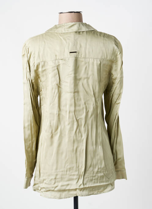 Chemisier coupe cintrée manches longues vert VOODOO femme