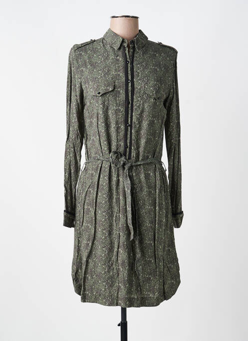 Robe mi-longue vert VOODOO femme