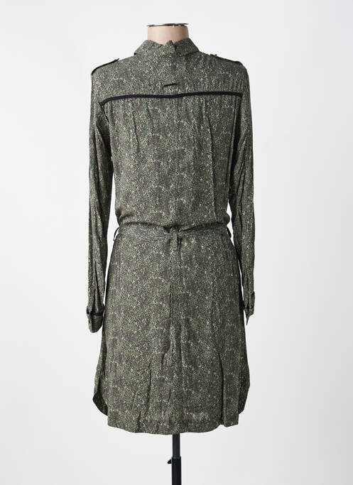 Robe mi-longue vert VOODOO femme