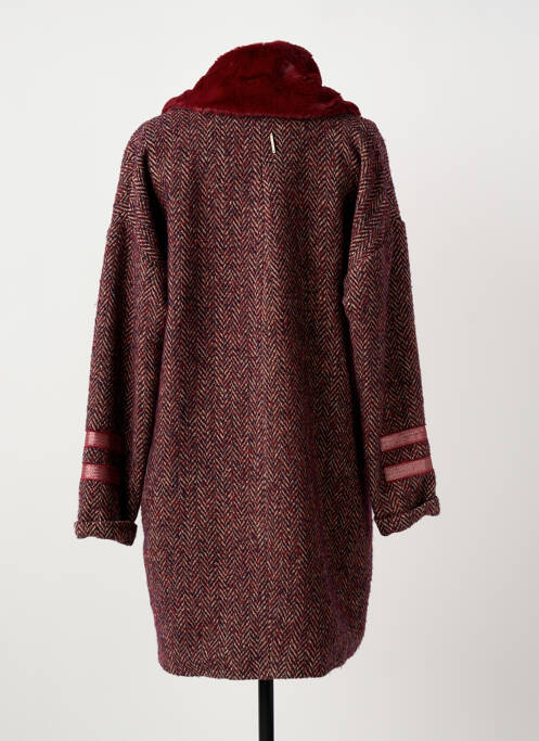 Manteau long coupe cintrée sans capuche rouge VOODOO femme