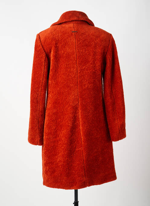 Manteau long coupe cintrée sans capuche orange VOODOO femme