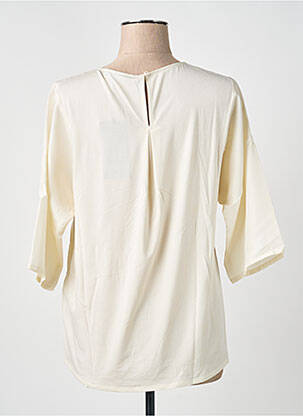 Blouse fermeture boutonnée au dos manches 3/4 beige WEEKEND MAXMARA femme