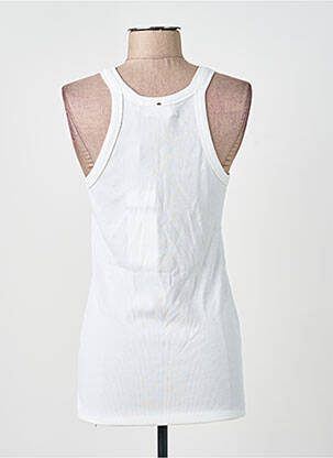 Débardeur tissage côtelé sans manche beige SPORTMAX femme