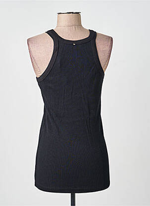 Débardeur tissage côtelé sans manche noir SPORTMAX femme