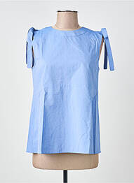 Top sans manche sans manche bleu MAX MARA femme