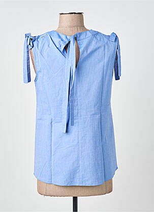 Top sans manche sans manche bleu MAX MARA femme
