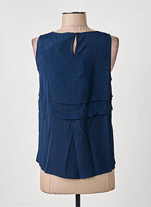 Top coupe fluide sans manche bleu fonce PENNYBLACK femme
