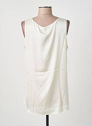 Top coupe fluide sans manche beige REPEAT femme