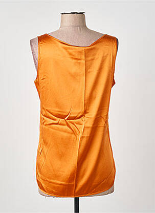 Top coupe cintrée sans manche orange MAX MARA femme