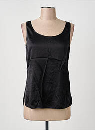 Top coupe cintrée sans manche noir MAX MARA femme