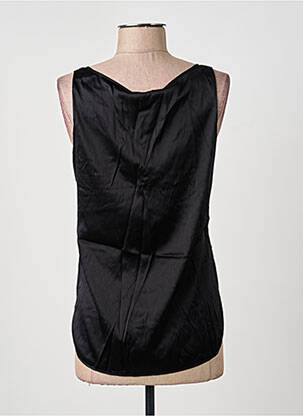 Top coupe cintrée sans manche noir MAX MARA femme