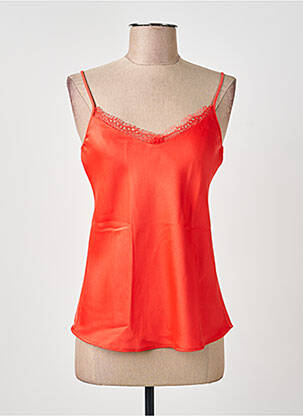 Top coupe cintrée fines bretelles orange PENNYBLACK femme