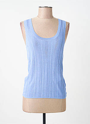 Top stretch sans manche bleu WEEKEND MAXMARA femme