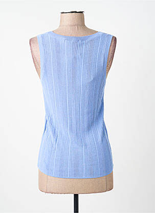 Top stretch sans manche bleu WEEKEND MAXMARA femme