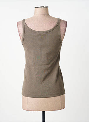 T-shirt stretch fines bretelles vert MM BY MAXMARA femme