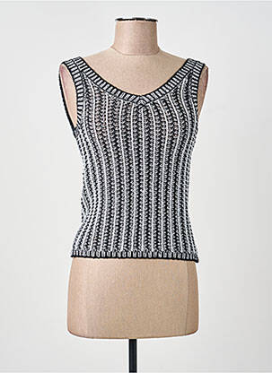 Top stretch sans manche noir MAX MARA femme