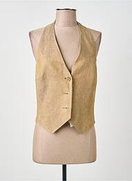 Gilet sans manche coupe cintrée beige MAX MARA femme