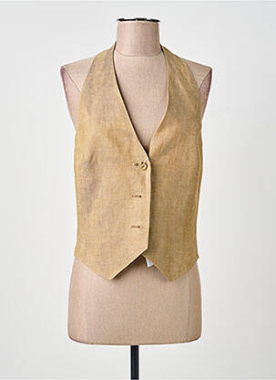 Gilet sans manche coupe cintrée beige MAXMARA femme