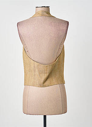 Gilet sans manche coupe cintrée beige MAX MARA femme