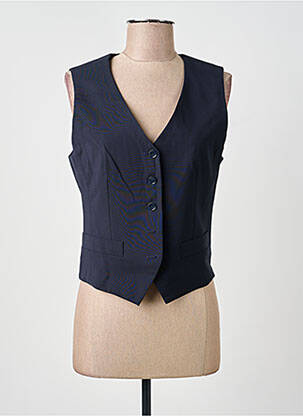 Gilet sans manche poches bleu WEEKEND MAXMARA femme
