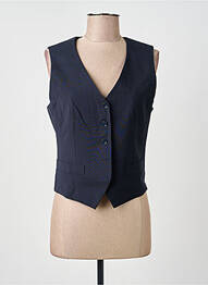 Gilet sans manche poches bleu WEEKEND MAXMARA femme
