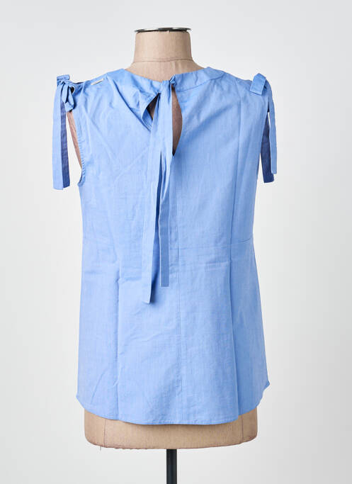Top sans manche sans manche bleu MAX MARA femme