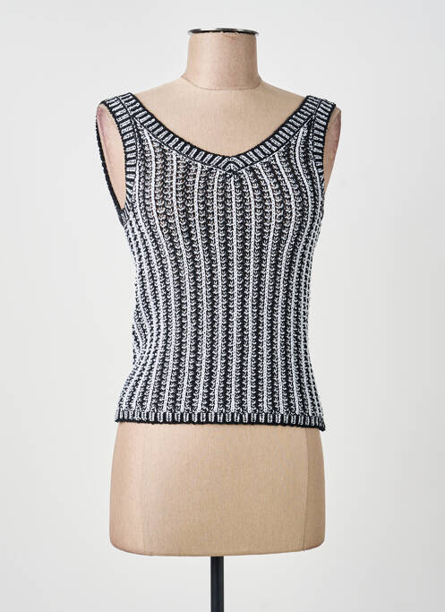 Top stretch sans manche noir MAX MARA femme