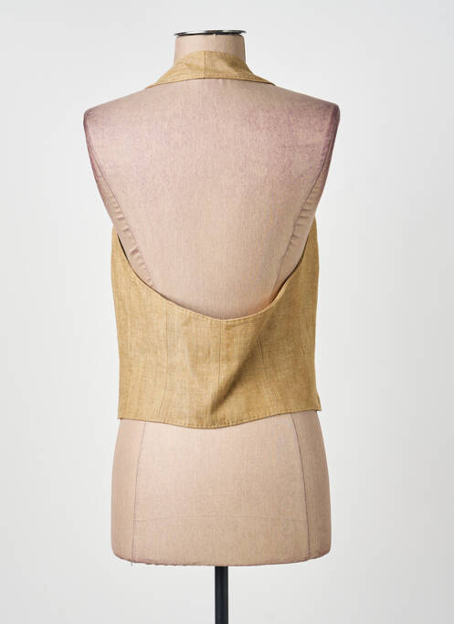 Gilet sans manche coupe cintrée beige MAX MARA femme