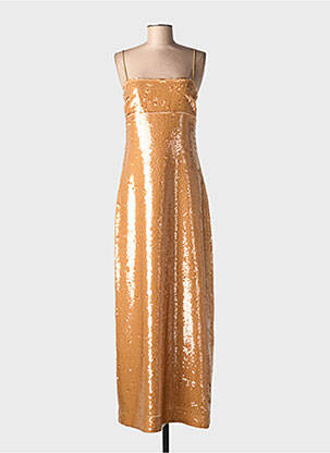 Robe longue sans manche sans manche orange MAX MARA femme