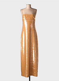 Robe longue sans manche sans manche orange MAX MARA femme