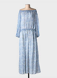 Robe longue manches longues manches longues bleu MAX MARA femme
