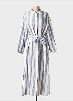 Robe longue manches longues manches longues bleu MAX MARA femme