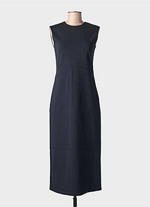 Robe mi-longue manches courtes manches courtes noir MAX MARA femme