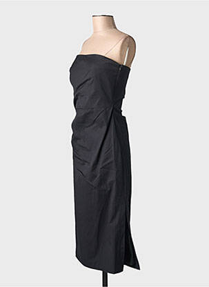 Robe mi-longue sans manche sans manche noir MAX MARA femme