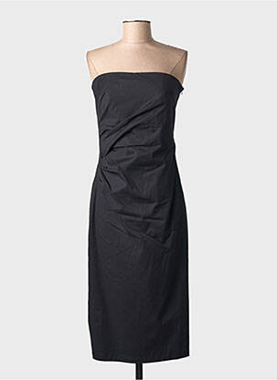 Robe mi-longue sans manche sans manche noir MAX MARA femme