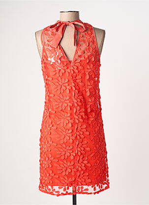 Robe courte sans manche sans manche orange PENNYBLACK femme