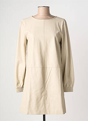 Robe courte manches longues manches longues beige MAX MARA femme
