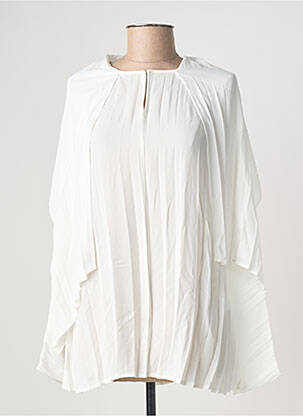 Blouse col rond manches longues blanc PIER ANTONIO GASPARI femme