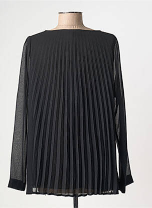 Blouse col rond manches longues noir PIER ANTONIO GASPARI femme