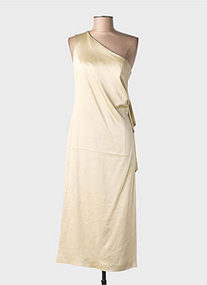 Robe mi-longue beige MAX MARA femme