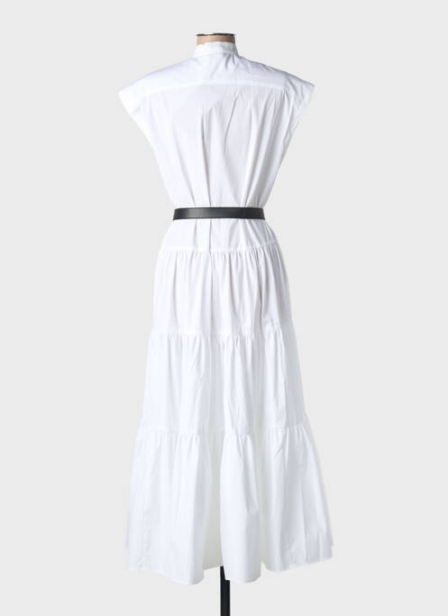 Robe longue manches courtes manches courtes blanc MAX MARA femme