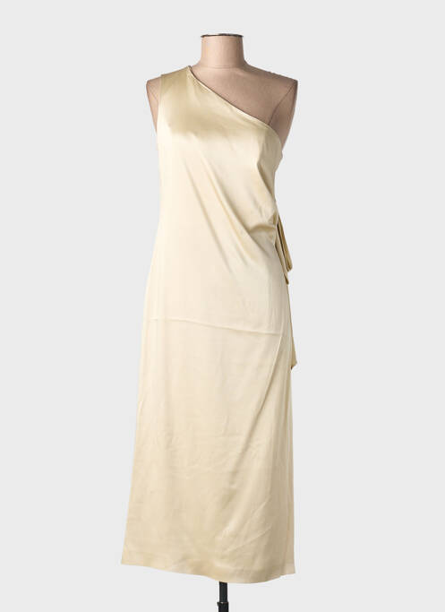 Robe mi-longue sans manche sans manche beige MAX MARA femme