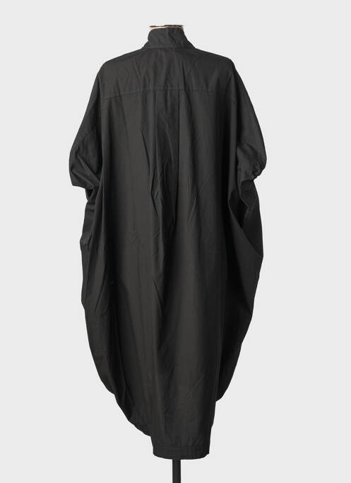 Robe mi-longue manches courtes manches courtes noir PIER ANTONIO GASPARI femme