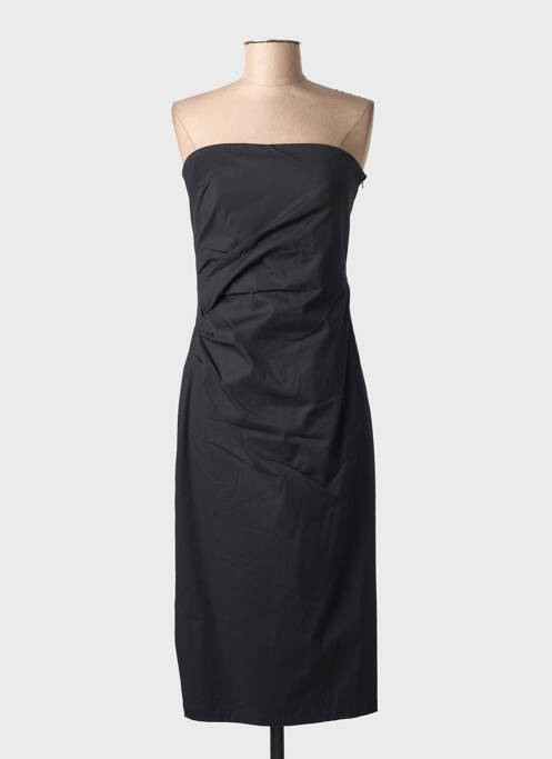 Robe mi-longue sans manche sans manche noir MAX MARA femme