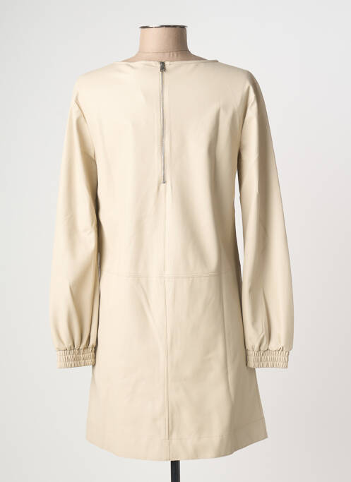 Robe courte manches longues manches longues beige MAX MARA femme