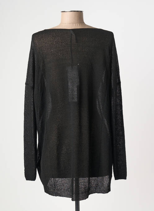 Pull maille ajourée manches longues noir PIER ANTONIO GASPARI femme